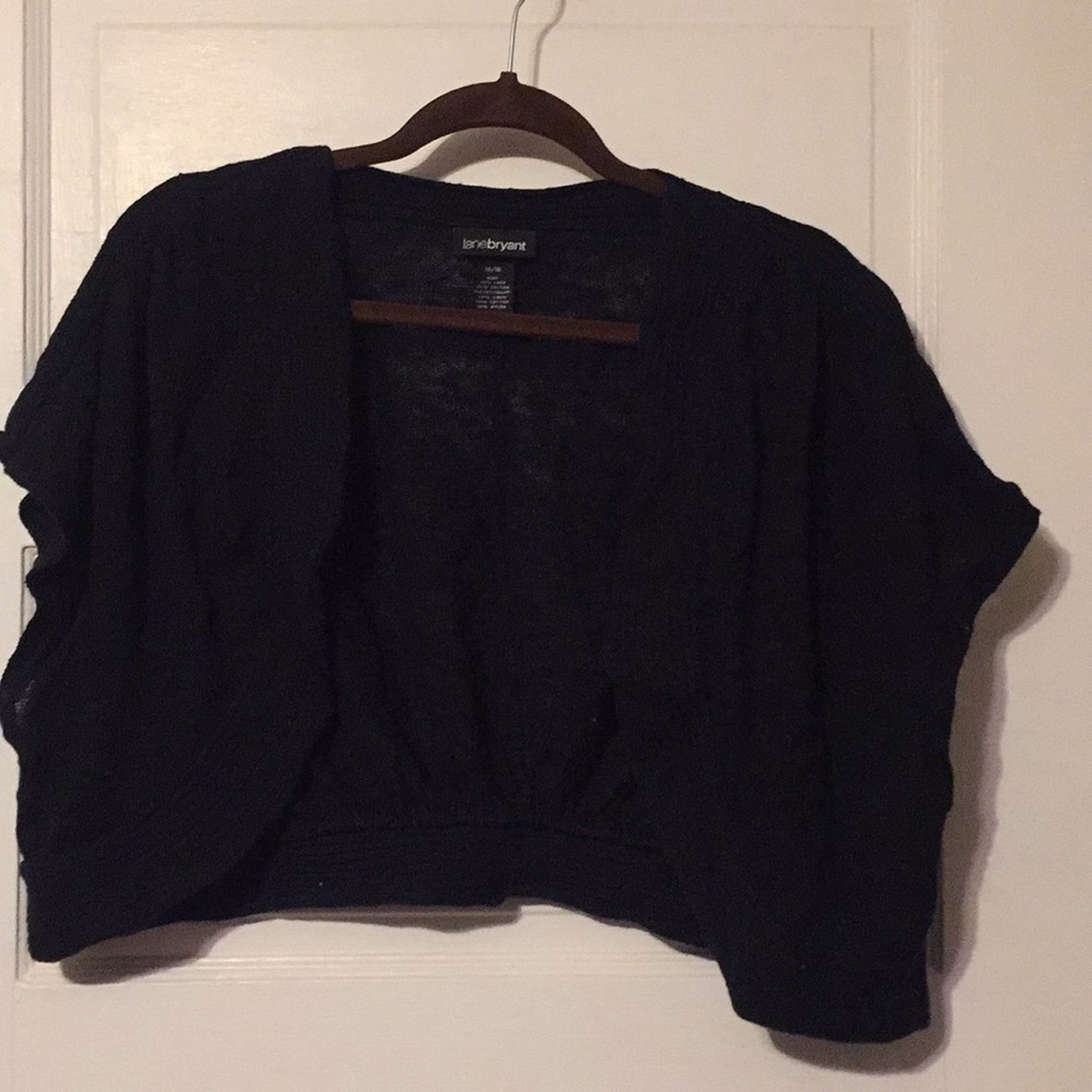Black sweater shrug 14/16 Lane Bryant